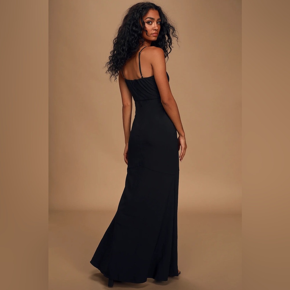 Lulus - see you again bustier mermaid maxi dress